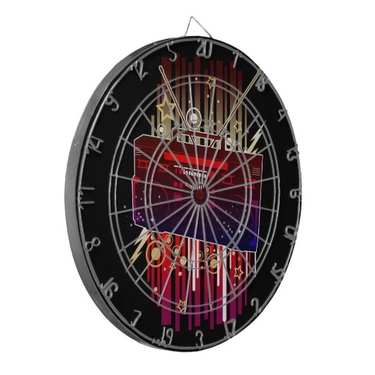 Boombox Blast Dartbord (Voorkant Links)