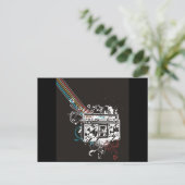 Boombox Boom Box Ghetto Blaster Jambox Briefkaart (Staand voorkant)