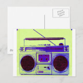 Boombox Briefkaart (Voorkant / Achterkant)