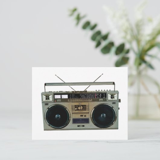 Boombox Briefkaart (Staand voorkant)