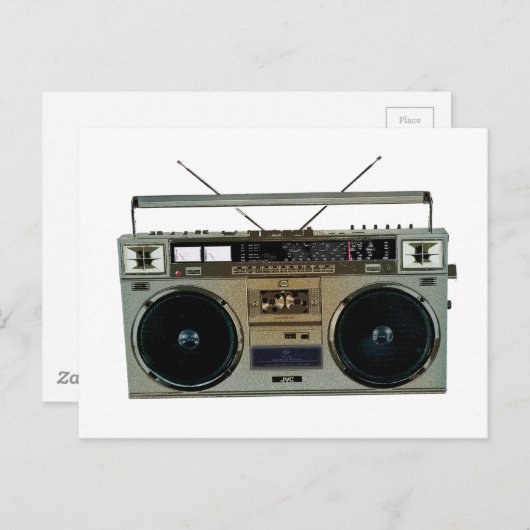 Boombox Briefkaart (Voorkant / Achterkant)