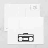 Boombox Briefkaart (Voorkant / Achterkant)