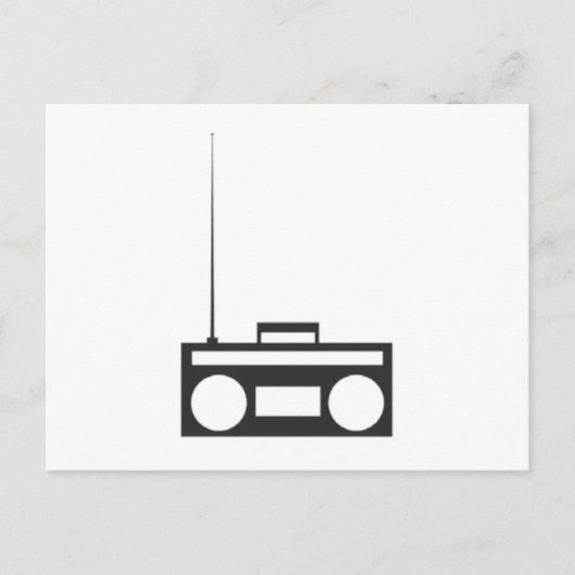 Boombox Briefkaart (Voorkant)