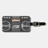 Boombox Ghetto Blaster Bagagelabel (Voorkant horizontaal)