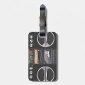 Boombox Ghetto Blaster Bagagelabel (Achterkant verticaal)