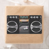 Boombox Ghetto Blaster Etiket (Insitu)