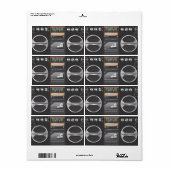 Boombox Ghetto Blaster Etiket (Full Sheet)