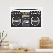 Boombox Ghetto Blaster Poster (Keuken)