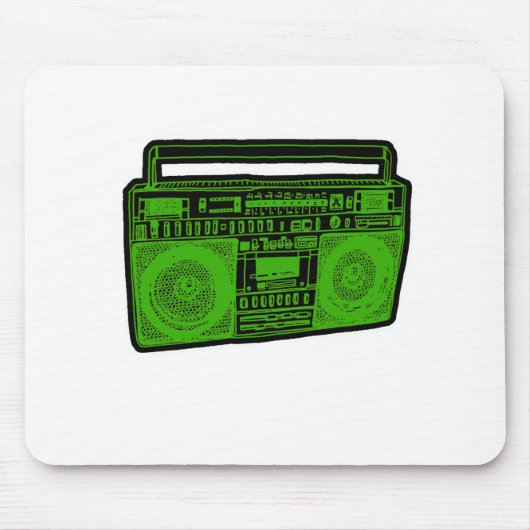 boombox ghetto blaster radio muismat (Voorkant)