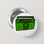 boombox ghetto blaster radio ronde button 5,7 cm (Voorkant /achterkant)
