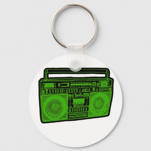 boombox ghetto blaster radio sleutelhanger (Voorkant)