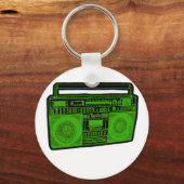 boombox ghetto blaster radio sleutelhanger (Voorkant)