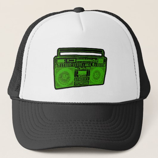 boombox ghetto blaster radio trucker pet (Voorkant)