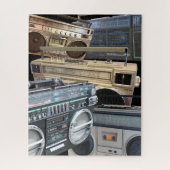 Boombox Ghetto Blaster uit 80-inch benomen Legpuzzel (Verticaal)
