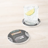 Boombox Ghetto Blaster Zandsteen Onderzetter (Zijkant)