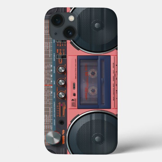Boombox Ghettoblaster Retro Hoes Case-Mate iPhone (Achterkant)
