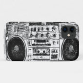 Boombox graffiti Case-Mate iPhone case (Achterkant (horizontaal))