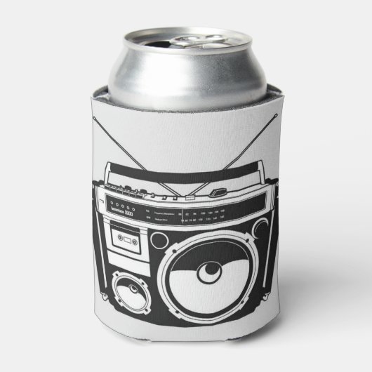 Boombox Grey Blikjeskoeler (Blikje Voorkant)