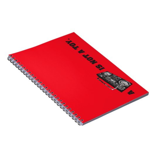 Boombox is geen Speelgoed Notitieboek (Rechterzijde)