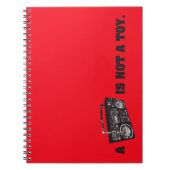 Boombox is geen Speelgoed Notitieboek (Voorkant)