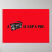 Boombox is geen Speelgoed Poster (Voorkant)