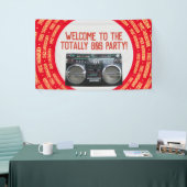 Boombox jaren tachtig spandoek (Beurs)