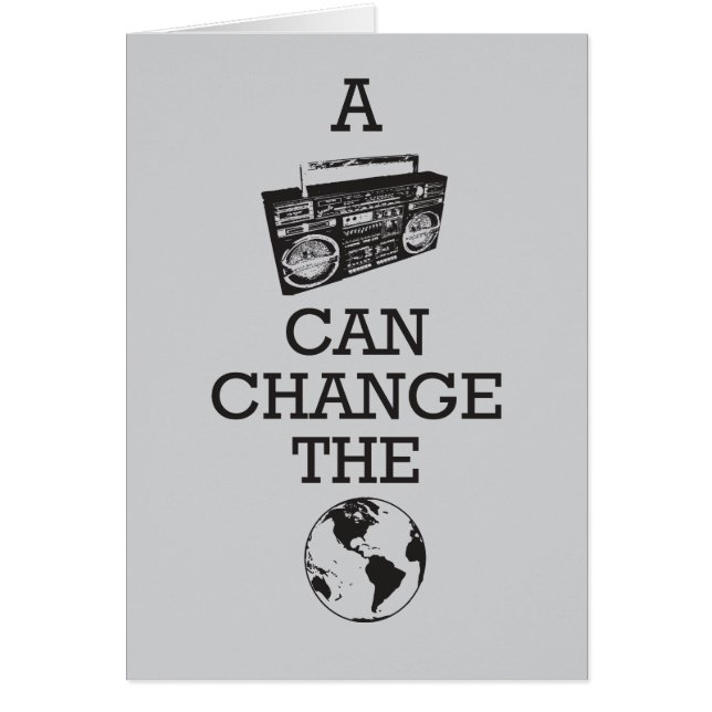 Boombox kan de wereld veranderen (Voorkant)