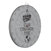 Boombox kan de wereld veranderen dartbord (Voorkant Links)