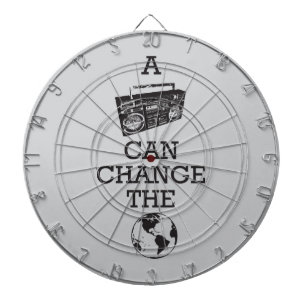 Boombox kan de wereld veranderen dartbord