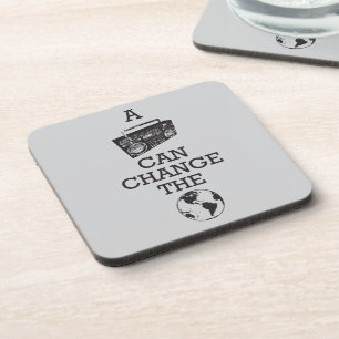 Boombox kan de wereld veranderen onderzetter