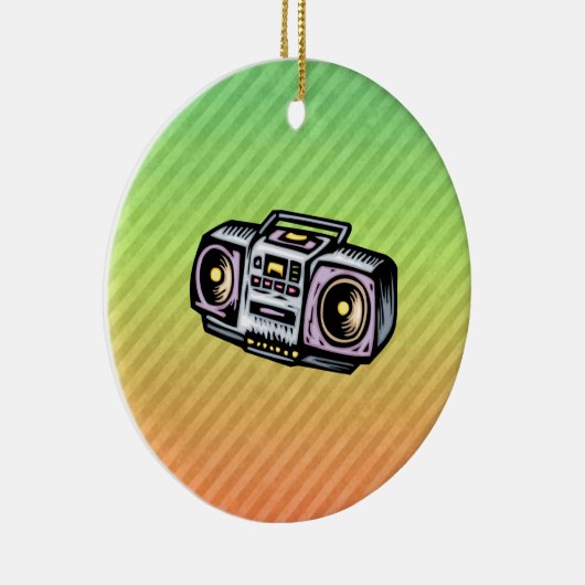 Boombox Keramisch Ornament (Rechts)