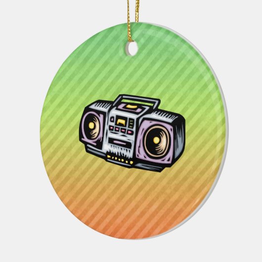 Boombox Keramisch Ornament (Links)