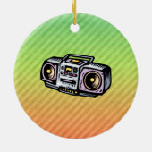 Boombox Keramisch Ornament (Achterkant)