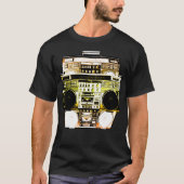 Boombox Kleur vervagen ( goud ) T-shirt (Voorkant)