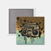 Boombox Magneet (Voorkant / Achterkant)
