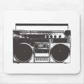 Boombox Mousepad Muismat (Voorkant)