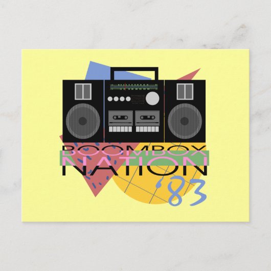 Boombox Nation 83 Briefkaart (Voorkant)