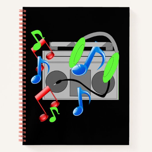 Boombox Notitieboek (Voorkant)