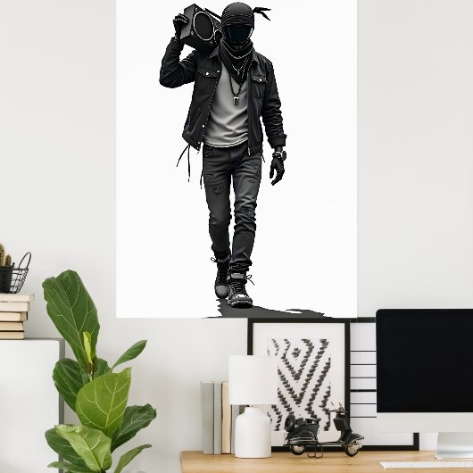 Boombox Poster (Thuiskantoor)