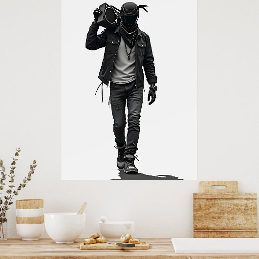 Boombox Poster (Keuken)