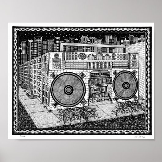 Boombox Poster (Voorkant)