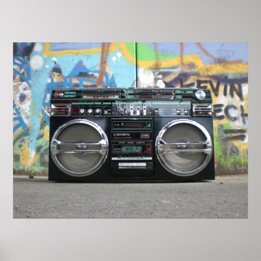 Boombox-Poster Poster (Voorkant)