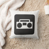 Boombox Radio 80's Sierkussen Decor (Deken)