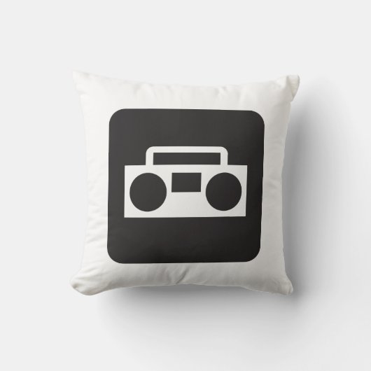 Boombox Radio 80's Sierkussen Decor (Voorkant)
