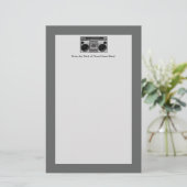 Boombox Radio Grafisch Briefpapier (Staand voorkant)