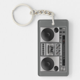 Boombox Radio Grafisch Sleutelhanger