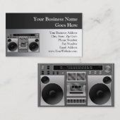 Boombox Radio Grafisch Visitekaartje (Voorkant / Achterkant)