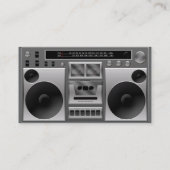 Boombox Radio Grafisch Visitekaartje (Achterkant)