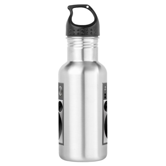 Boombox Radio Grafisch Waterfles (Achterkant)