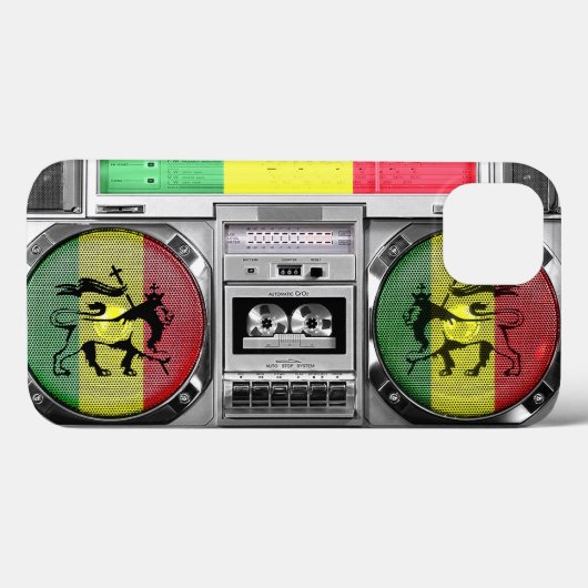 boombox-regeling Case-Mate iPhone case (Achterkant (horizontaal))